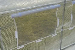 Folie tunnel drivhus med vinduer 600 x 300 x 200 cm Hvid
