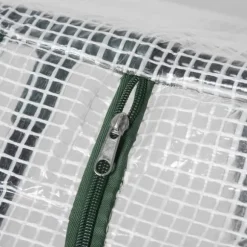 Foliedrivhus 120x60x60 cm med vindue, PE – tomathus/drivbænk, hvid