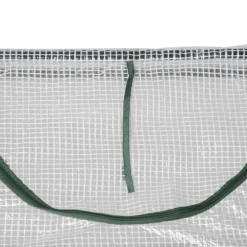 Foliedrivhus 120x60x60 cm med vindue, PE – tomathus/drivbænk, hvid