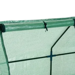 Foliedrivhus/drivbænk 270x90x90 cm, grøn – til tomater & planter