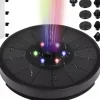 Fontæne med LED - Solcellefontæne / Vandfontæne – Solcelle