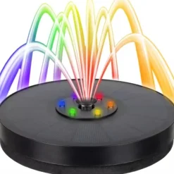 Fontæne med LED - Solcellefontæne / Vandfontæne – Solcelle
