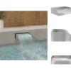 Fontæner - Living havespringvand med LED-lys 45x34x14 cm rustfrit stål 304