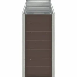 Forhøjet plantekasse i galvaniseret stål - Dybde 240x40x77 cm | Farve: Brun
