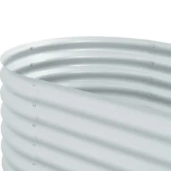 Forhøjet plantekasse i galvaniseret stål - Dybde 160x80x81 cm | Farve: Sølv