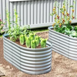 Forhøjet plantekasse, 5x3x2 fod, Grå