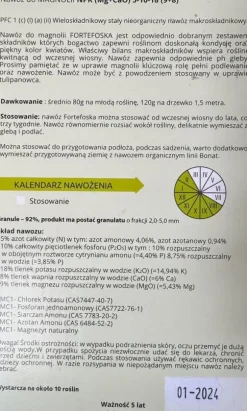 FORTEFOSKA MAGNOLIA GØDNING 1 KG GRANULAT MEGET EFFEKTIV