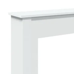 Fortsats til pejs - Dekorativ hylde til LED-flamme | Mål: 75x20x87,5 cm | Farve: Hvid