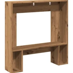 Fortsats til pejs - Dekorativ og funktionel hylde | Størrelse: 81x18x82 cm | Farve: Kunsteg