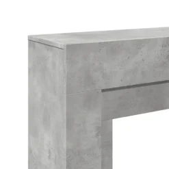 Fortsats til pejs i konstrueret træ - Sikkerhed og stil | Størrelse: 100x30x87,5 cm | Farve: Betongrå