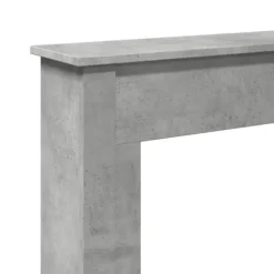 Fortsats til pejs til LED-flammer - Dekorativ hylde | Størrelse: 75x20x87,5 cm | Farve: Betongrå
