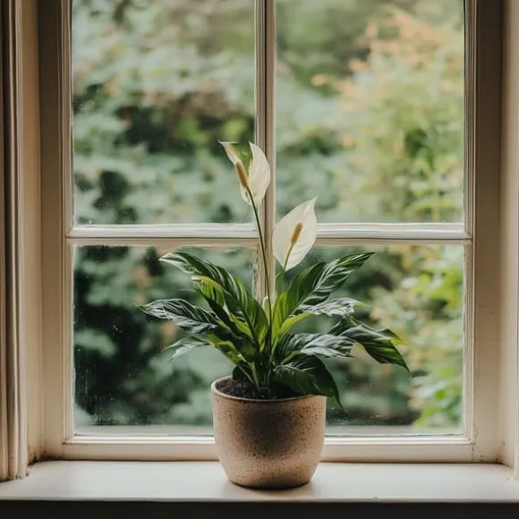 Fredslilje - Sæt med 2 - Spathiphyllum 'Torelli' - Højde 30-45cm - ⌀12cm