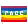 Färgglad Peace Flag Polyester Pacifist Flagga 90 X 145 cm Peace Banner Flaggor för trädgårdsbalkong utomhus