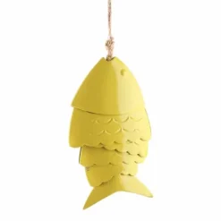 Färgglada Koi Fish Wind Chimes Metallhantverk Utomhus takfot Hängande dekorationer Fish Wind Chime