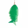 Färgglada Koi Fish Wind Chimes Metallhantverk Utomhus takfot Hängande dekorationer Fish Wind Chime