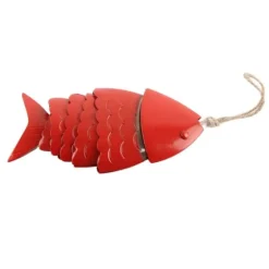Färgglada Koi Fish Wind Chimes Metallhantverk Utomhus takfot Hängande dekorationer Fish Wind Chime