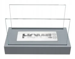 Fritstående biopejs 36 x 18 x 22 cm Home Grå strukturmat