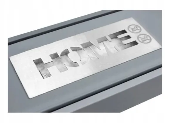 Fritstående biopejs 36 x 18 x 22 cm Home Grå strukturmat
