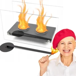 Fritstående biopejs Fiamma Ardente til hjemmet, haveterrassen, økoglas