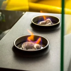 Fritstående biopejs Fiamma Ardente til hjemmet, haveterrassen, økoglas