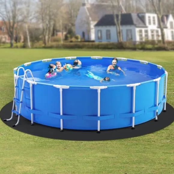 21ft Rund Poolforingspude, Overjordisk Pool, Heavy Duty Poolmåtte, Langvarig, God Beskyttelse