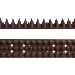Fugleafvisende pigge, 2x49x4 cm, Brun, Plastik