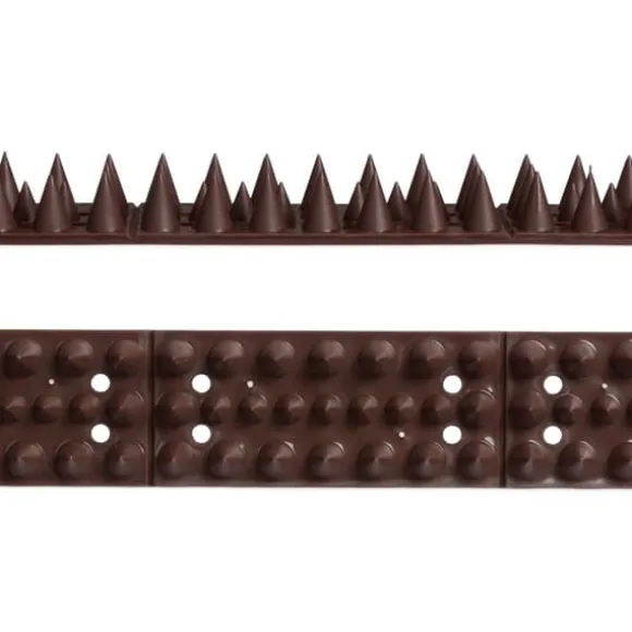 Fugleafvisende pigge, 2x49x4 cm, Brun, Plastik
