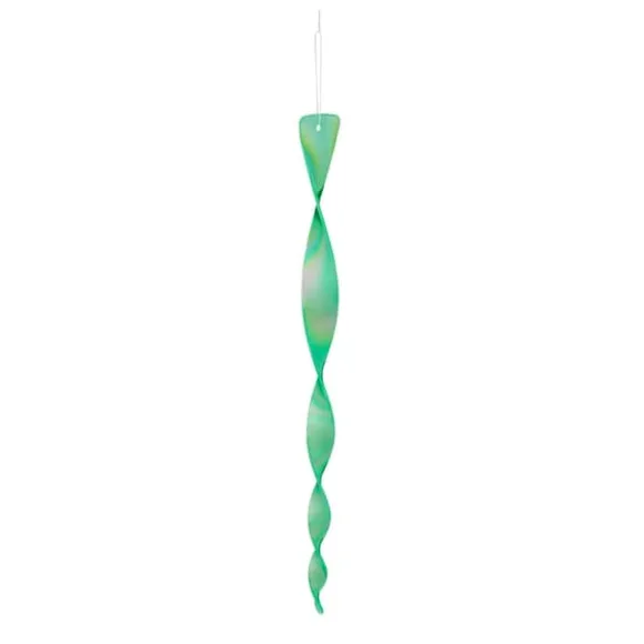 Fugleafvisende spiral, 40x3,5 cm, flerfarvet, plast