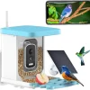 Fuglefoder, 4MP HD Kamera, Solopladelig,1.5L