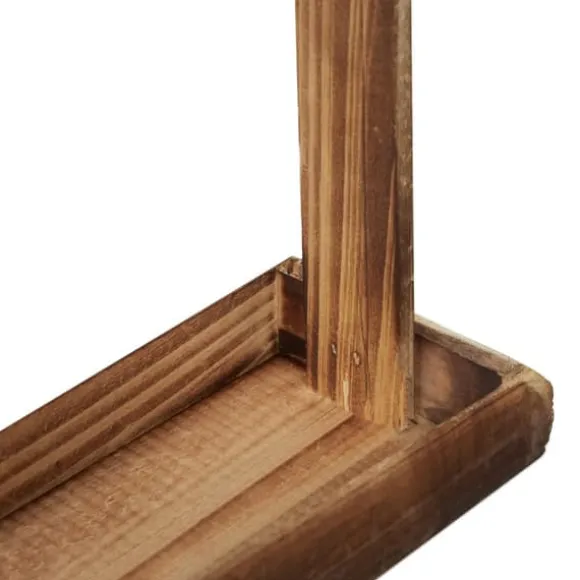 Fuglefoderbræt, Træ, 16.5x21x8 cm, Brun