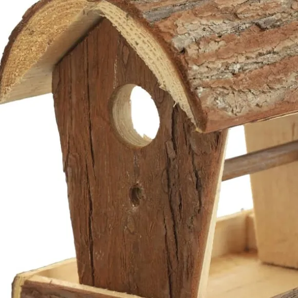 Fuglefoderbræt, Træ, 18x13.5x19.5 cm, Natur