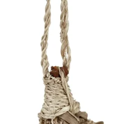 Fuglehus, vævet af kokosfibre, 31x20 cm, natur