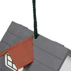 Fuglehus, 23x18x18 cm, Flerfarvet, Træ