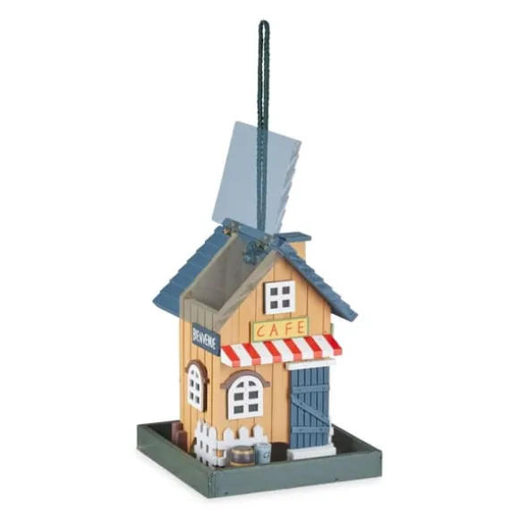 Fuglehus, 18x18x23,5 cm, Flerfarvet, Træ