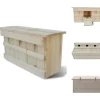 Fuglehuse - Living redekasse til spurve 44 x 15,5 x 21,5 cm