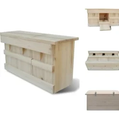 Fuglehuse - Living redekasse til spurve 44 x 15,5 x 21,5 cm