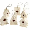 Fuglehuse, H: 7 cm, 6 stk./ 1 pk.