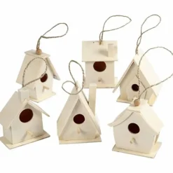 Fuglehuse, H: 7 cm, 6 stk./ 1 pk.