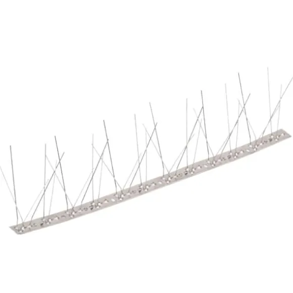 Fuglepigge sæt med 40 stk. - Effektiv fugleafskræmmer | Materiale: Rustfrit stål | Rækker: 5 | Længde: 20 m