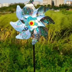 Fuglevindmølle Udendørs Fugleafvisende PinWheels Reflekterende Vindmølle Fugleafvisere