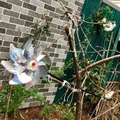 Fuglevindmølle Udendørs Fugleafvisende PinWheels Reflekterende Vindmølle Fugleafvisere