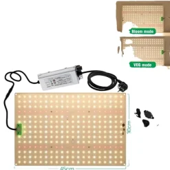 Fuldspektret LED vækstlys, dæmpbart, effektiv varmeafledning,QBX1200Plus, EU