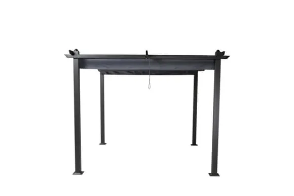 FURNLUX UDENDØRS PERGOLA LAZIO GRÅ & SORT 295 CM