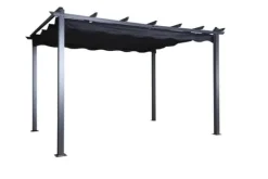 FURNLUX UDENDØRS PERGOLA LAZIO SORT 395CM