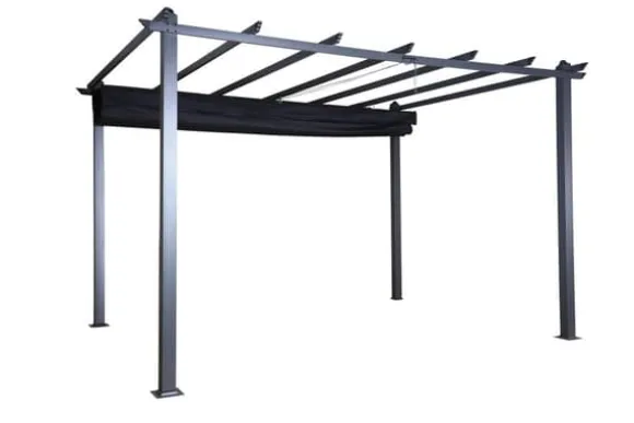 FURNLUX UDENDØRS PERGOLA LAZIO SORT 395CM