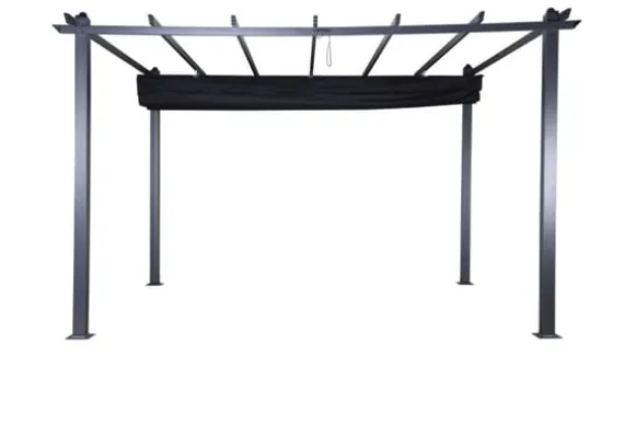 FURNLUX UDENDØRS PERGOLA LAZIO SORT 395CM
