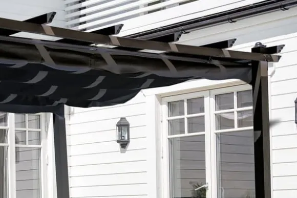 FURNLUX UDENDØRS PERGOLA LAZIO SORT 395CM