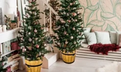 Fyrretræspotte 42xH38 karat egetræ (eksport)