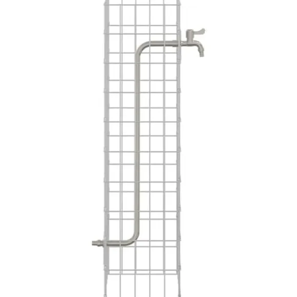 Gabion søjle i rustfrit stål - Moderne udendørs dekoration | Størrelse: 25x25x100 cm