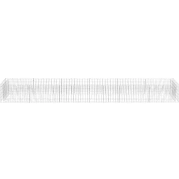 Gabion-højbed i galvaniseret stål | Størrelse: 540x90x50 cm | Robust og holdbar haveindretning